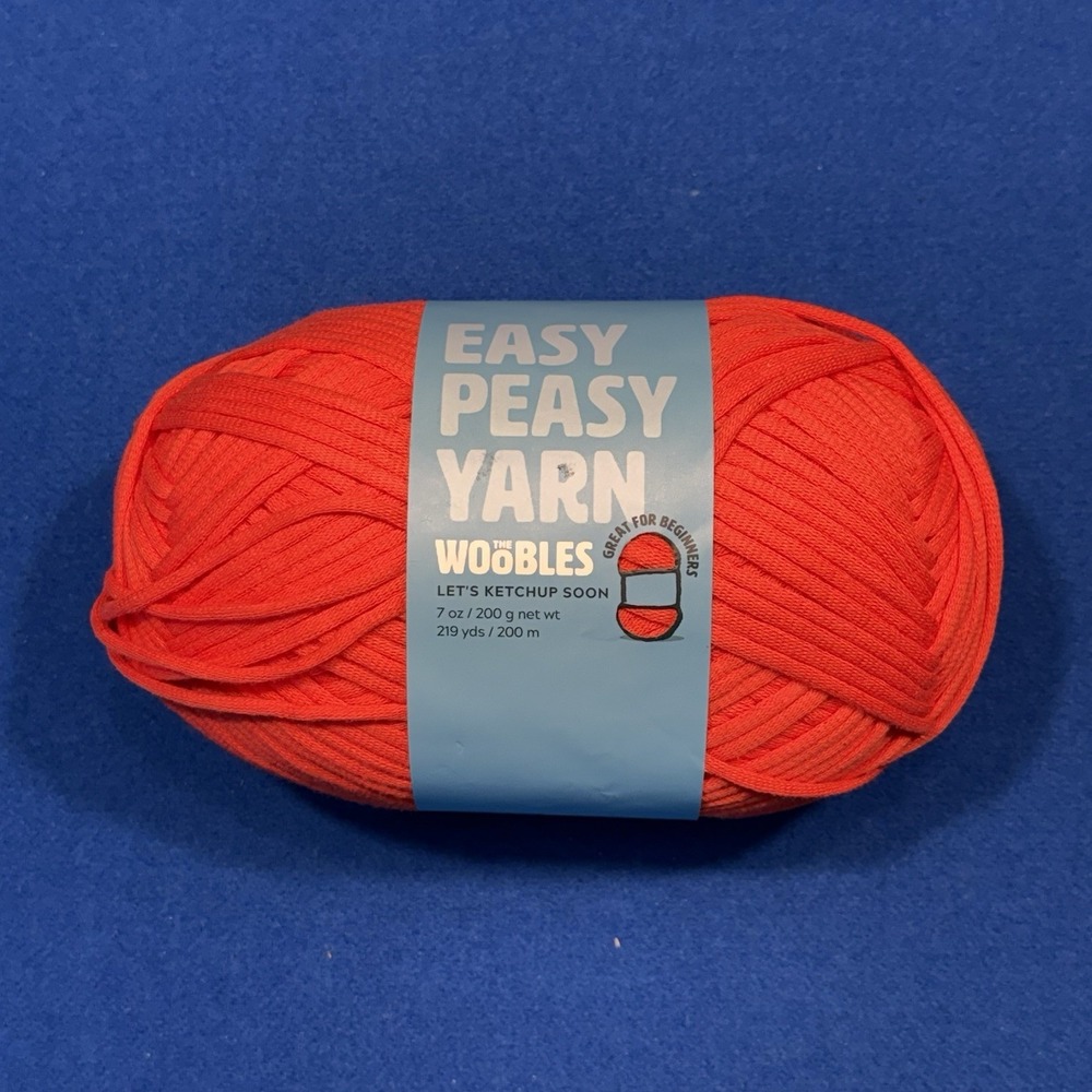 The Woobles Easy Peasy Yarn For Beginners - Lets Ketchup Soon- 7oz/219 Yards